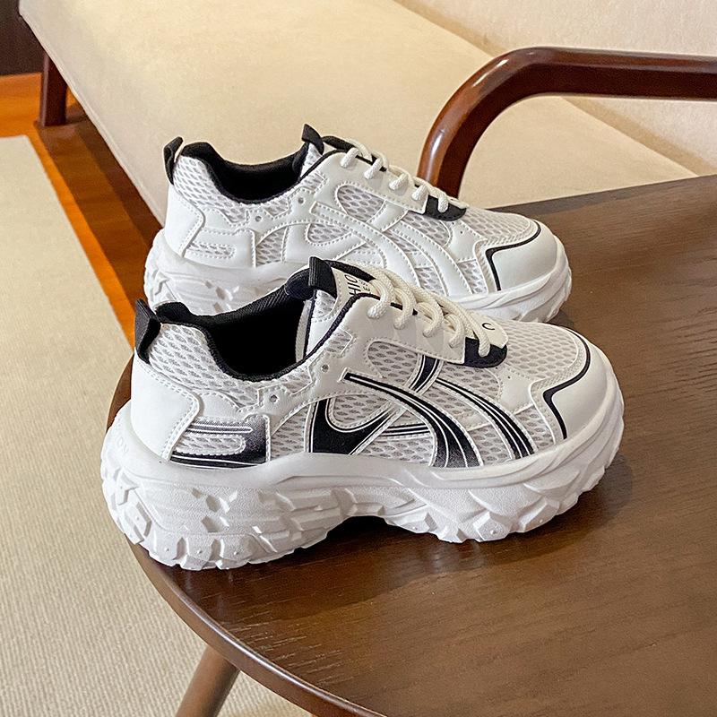New Dad Shoes Women's Autumn Student Sports Running Casual Shoes Platform Heightening Shoes 8