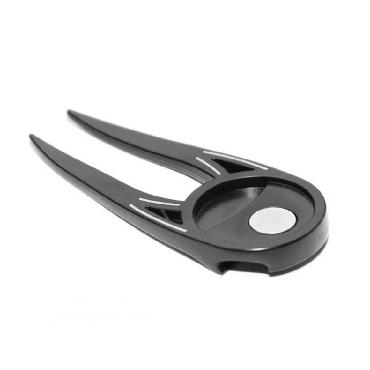 Premium Magnetic Golf Divot Repair Fork With Bottle Opening Function Customizable Logo Marking For Player