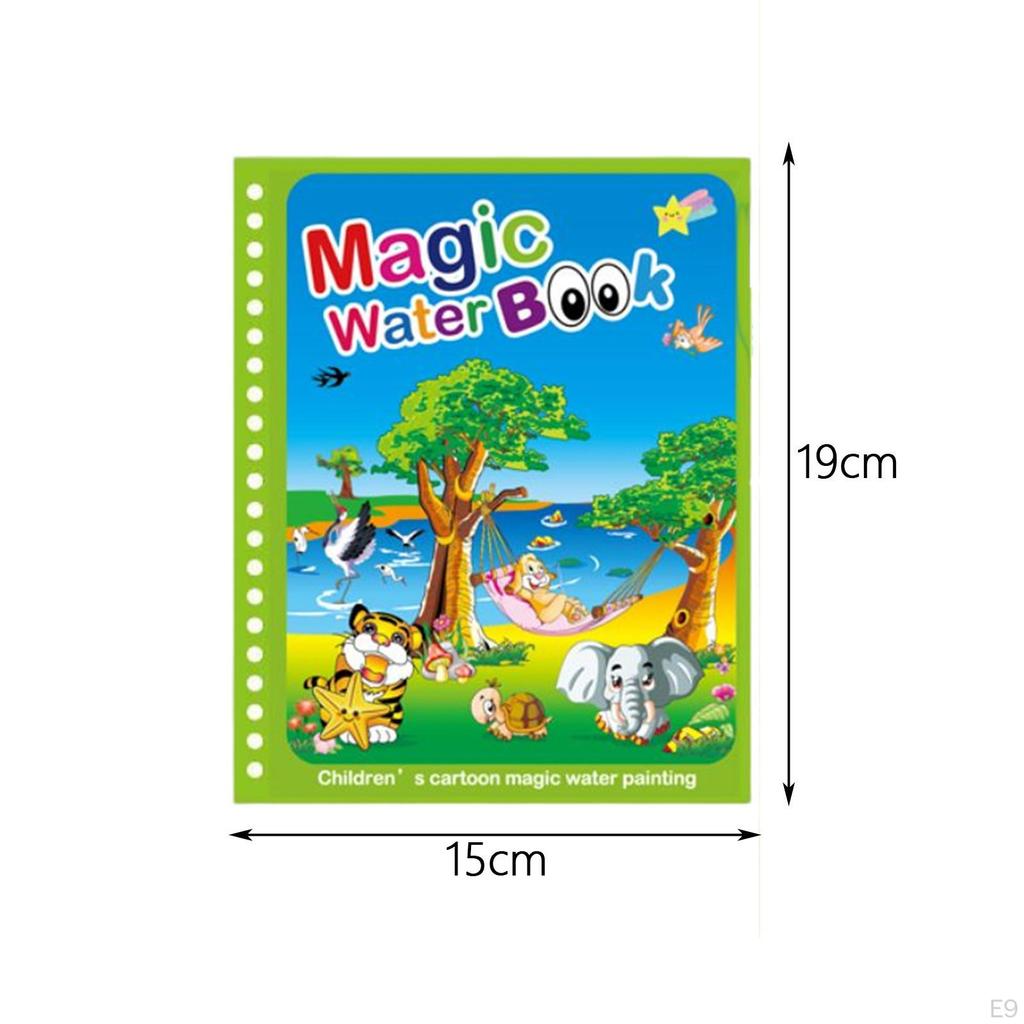 Adorable Water Painting Book, Arts Toy Colouring Book Reusable Drawing Tablet for Boys Girls
