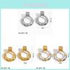 Geometric Stainless Steel Hoop Earrings For Women With Pvd Luxury Jewelry Gift For Ladies