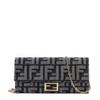 Carteira Longa Feminina com Corrente Baguete (8M0365 AUT4 F1UJ5) 25FW
