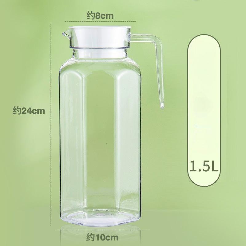Transparent Plastic Water Jug Juice Tea Milk Kettles Bar Party Wine Beer Bottle Fruit Juice Pot Cold Water Kettles Pitcher Jug