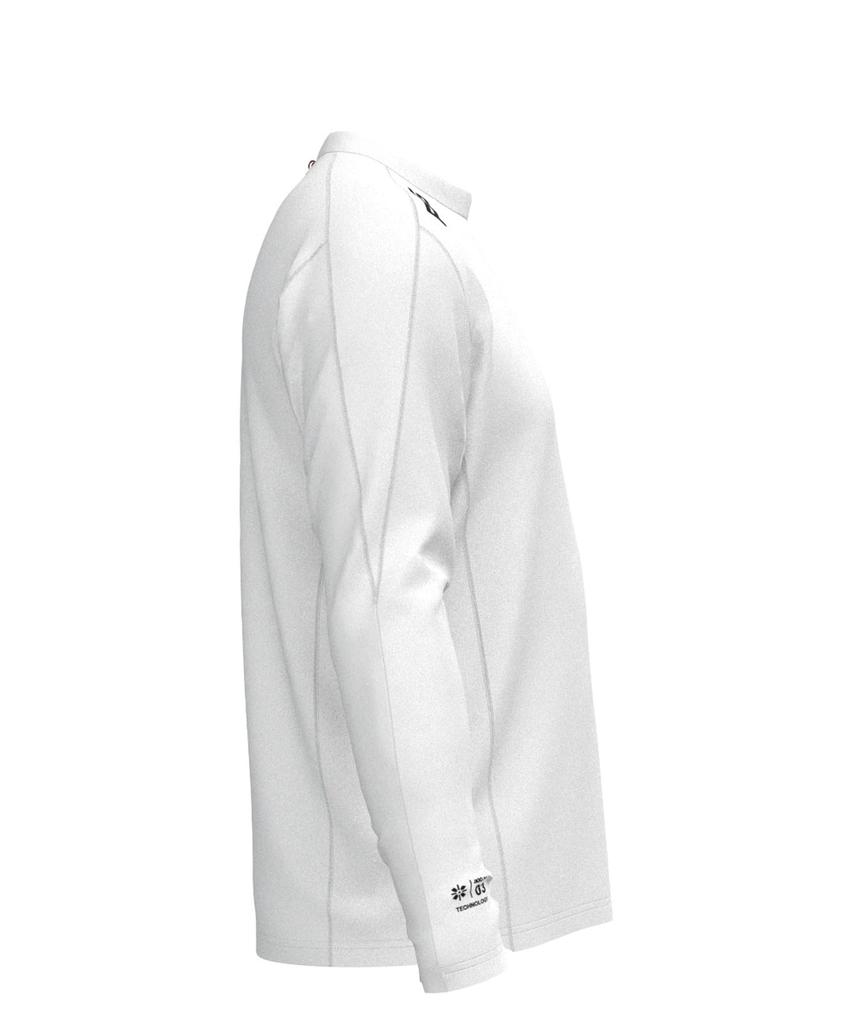 Ping Apparel Men's Long Sleeve Crew Neck Shirt [AddElm Series] (ADD.03 Technology) / Golf Undershirt / 621-3266803 030_White, Size S