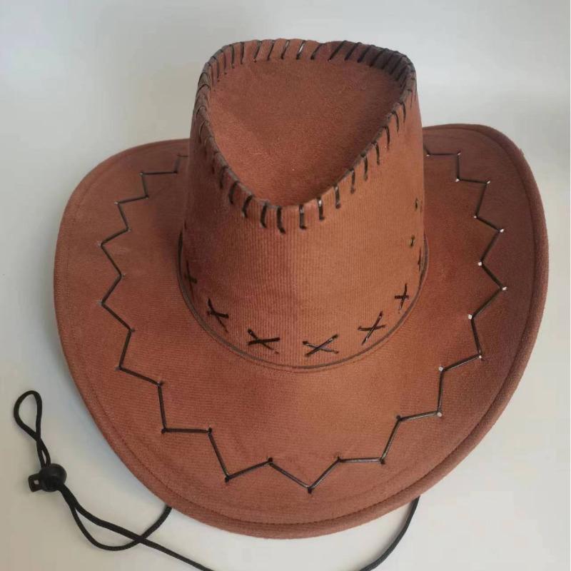 Western cowboy hat men's outdoor cover hat Mongolian grassland knight hat travel hat stage performance prop hat