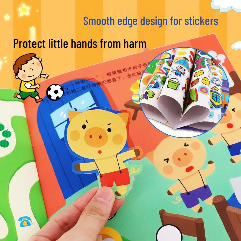Little Red Flower My First Math Enlightenment Sticker Activity Book Set