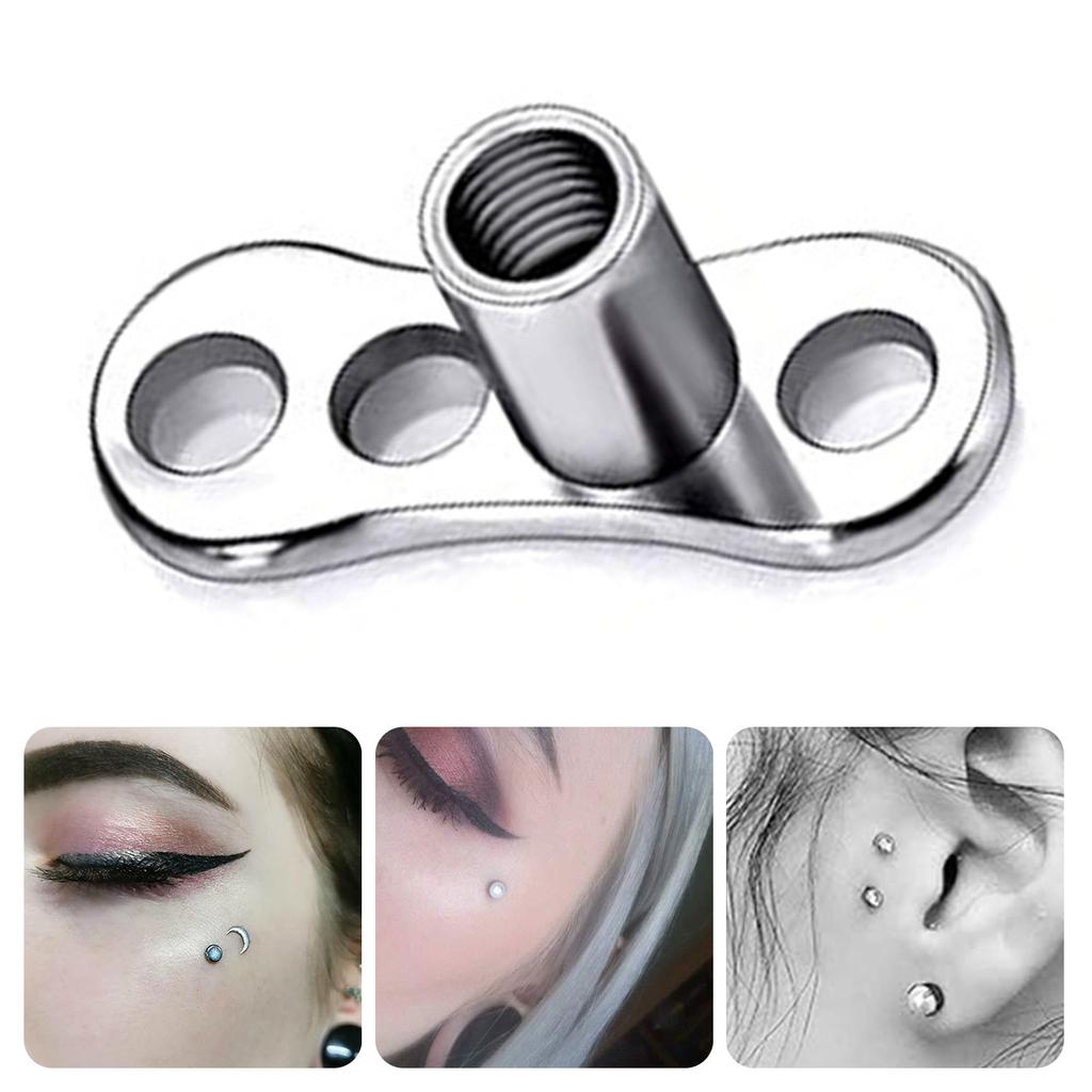Fashionable ASTM F136 Sturdy Steel Materials Dermal Anchors Piercing Microdermal Jewelry Statement Pieces Daily Use