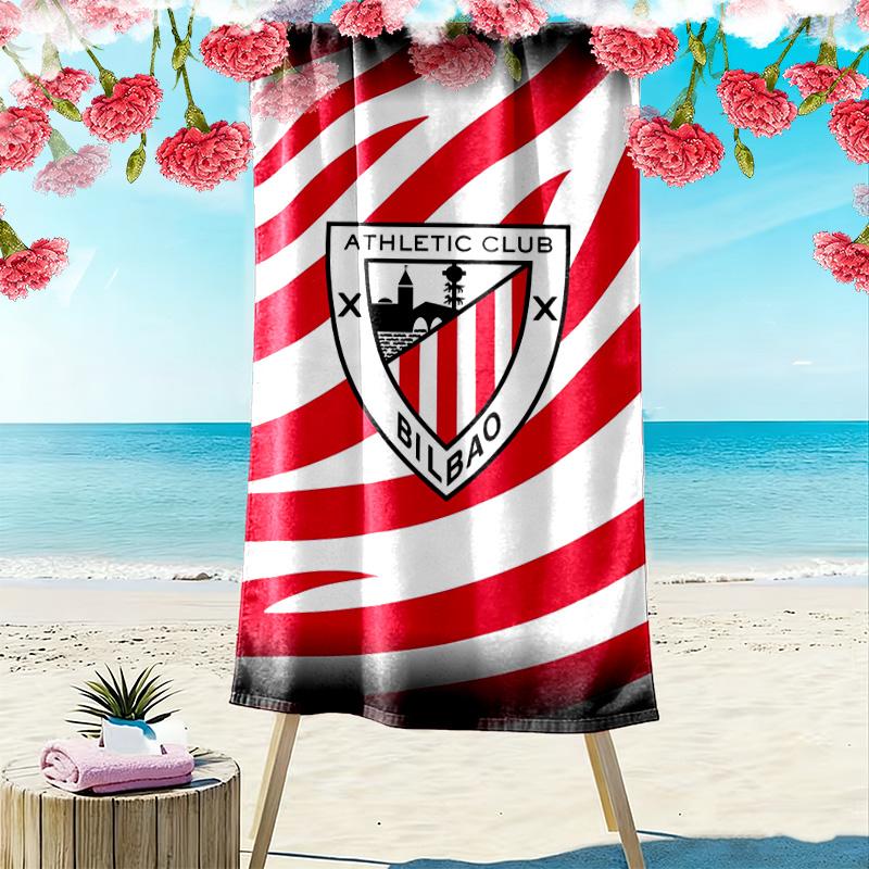 Athletic Bilbao Print Beach Towel, Large Soft Quick Dry Towel for Beach Camping Swimming