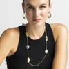 Collier Luxenter avec laque bleue finition or 18k - Talyu