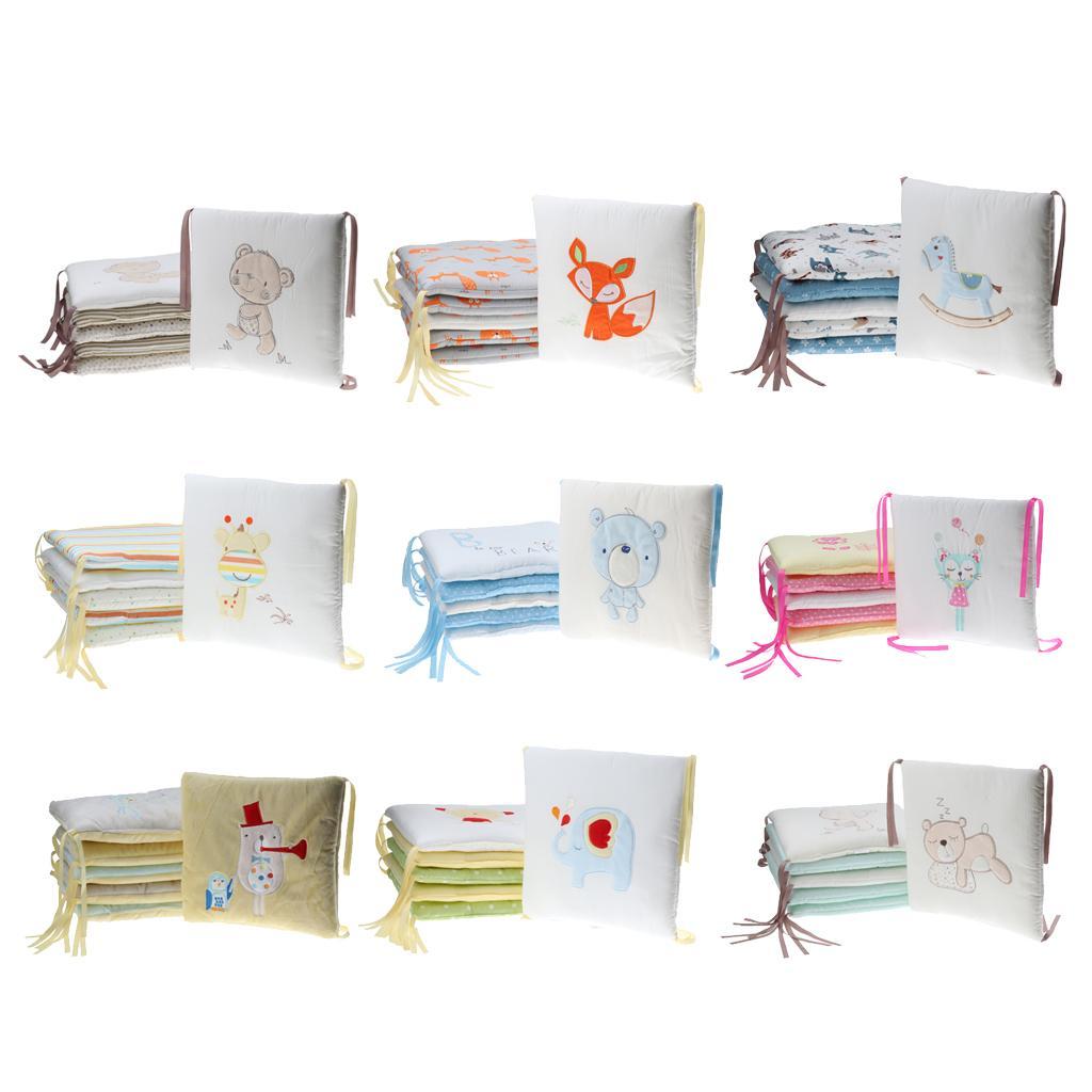 Baby Weicher Stoff Bettrandpolster Bettwäsche Bettwäsche-Set für Neugeborene Säuglinge Kinderbett Schutz