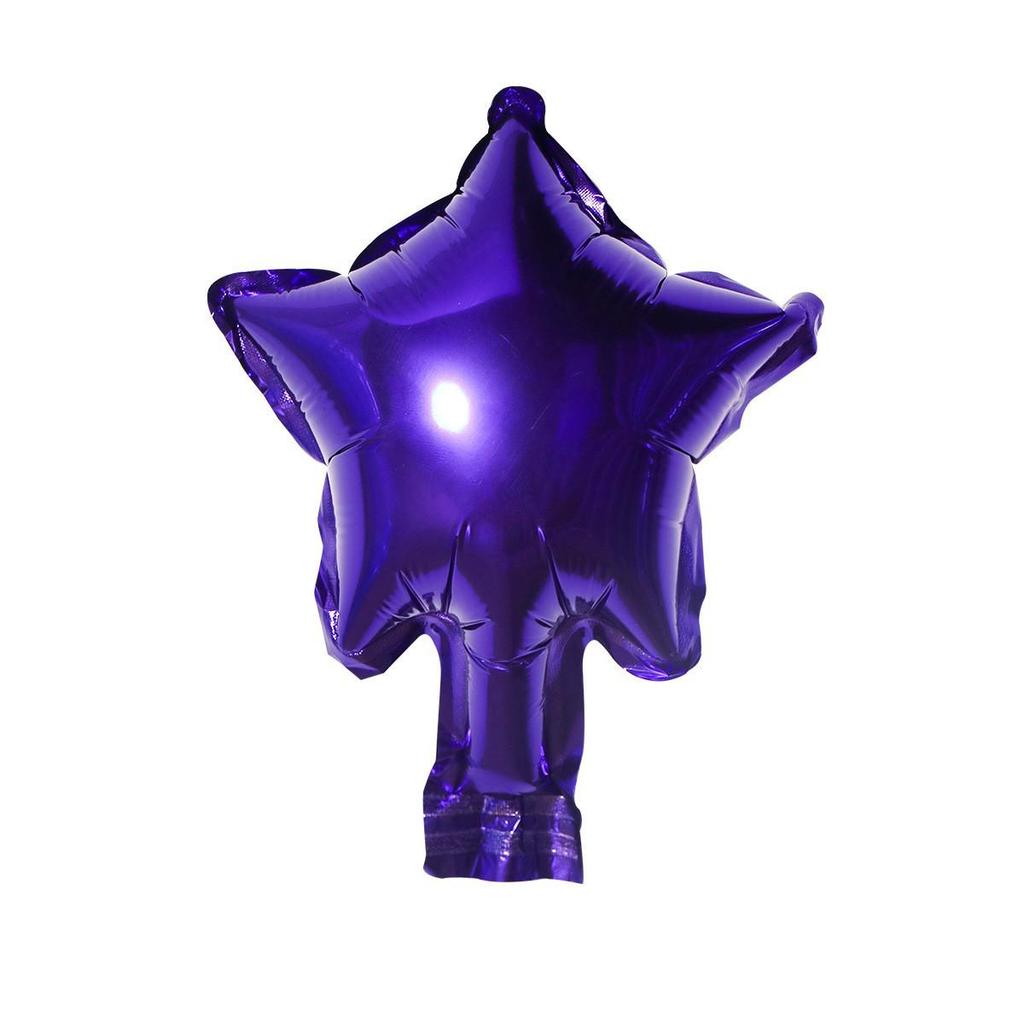 5-Inch Heart & Star Foil Balloons for Birthday Party or Wedding Decorations
