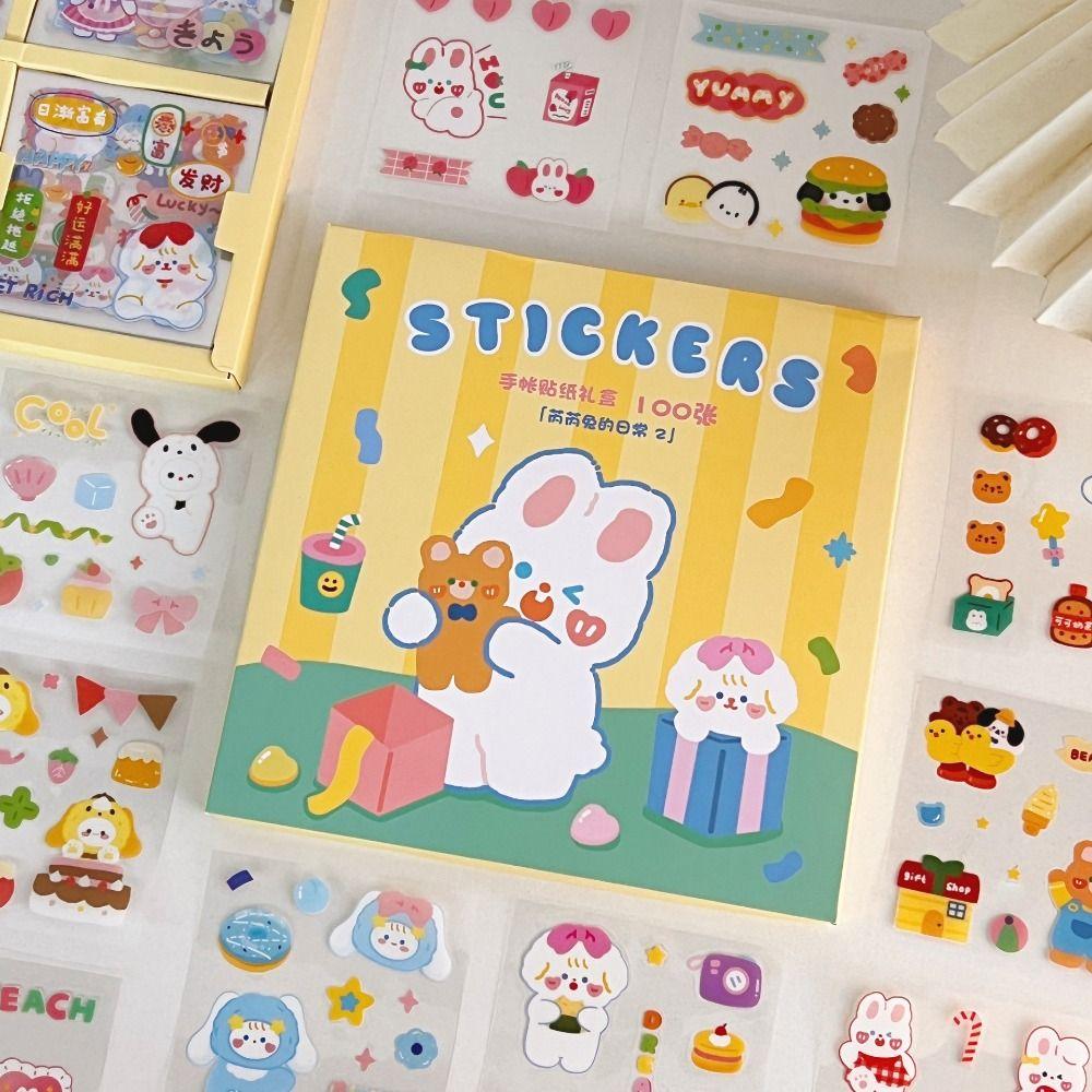 

25/100 Pcs Laptop Decoration Stationery Stickers Pack PVC Cartoon Sticker Bag Gift