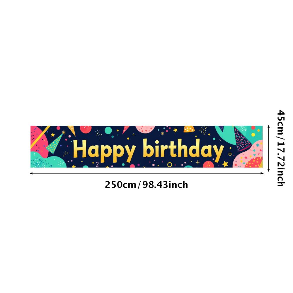 Printable Birthday Banner Birthday Supplies Party Backdrop For Home Decor Baby Shower Girl's Birthday