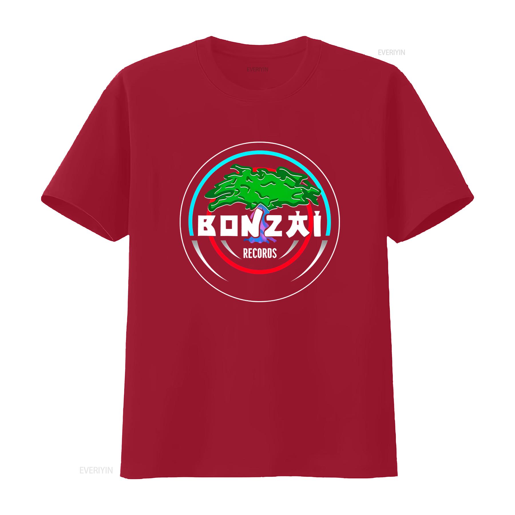 

Bonzai Records T Shirt Techno Trance Hardcore All Sizes S M L XL 2XL Black Grey vintage Washed Stretched fashion Versatile S
