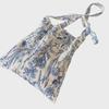 2024 Retro Chinese Blue & White Porcelain Floral Crossbody Bag - Casual Thin Cloth Design for Women