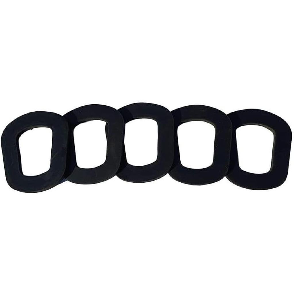 5 PCS Jerry Can Gaskets Rubber Fuel Can Gaskets Replacement Gas Gaskets Gas Can Spout Gaskets for NATO and Wavian Gaskets Fuel Washer Seals (Black)