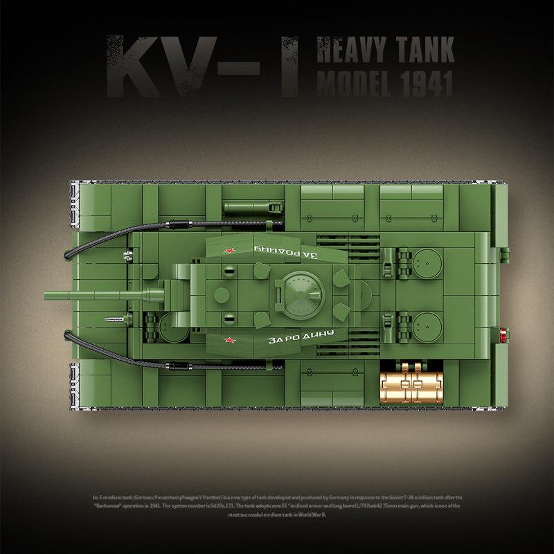 WWII Military Tiger & Panther Tank Building Blocks - Armored Vehicle Assembly Toy Gift