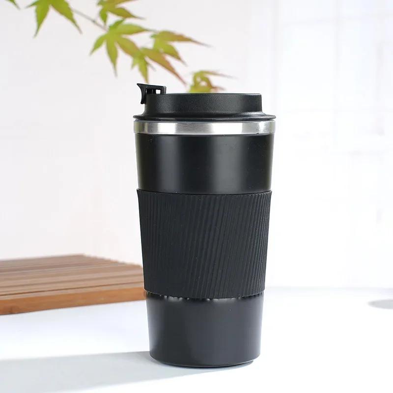 380ml 510ml Stainless Steel Coffee Cup Thermos Mug Garrafa Termico Caneca Termica Cafe Copo Non-slip Travel Car Insulated Bottle