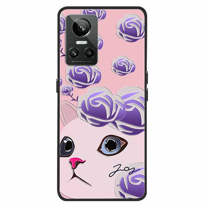 For Realme GT Neo3 5G Case 3D Flower Emboss Soft Silicone Phone Back Cover Case For OPPO Realme GT Neo2 Neo 3 Coque for Bumper