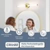 Applique murale LED miroir - NETTLIFE - 60 cm - 8 W - 4000 K (blanc neutre) - finition or