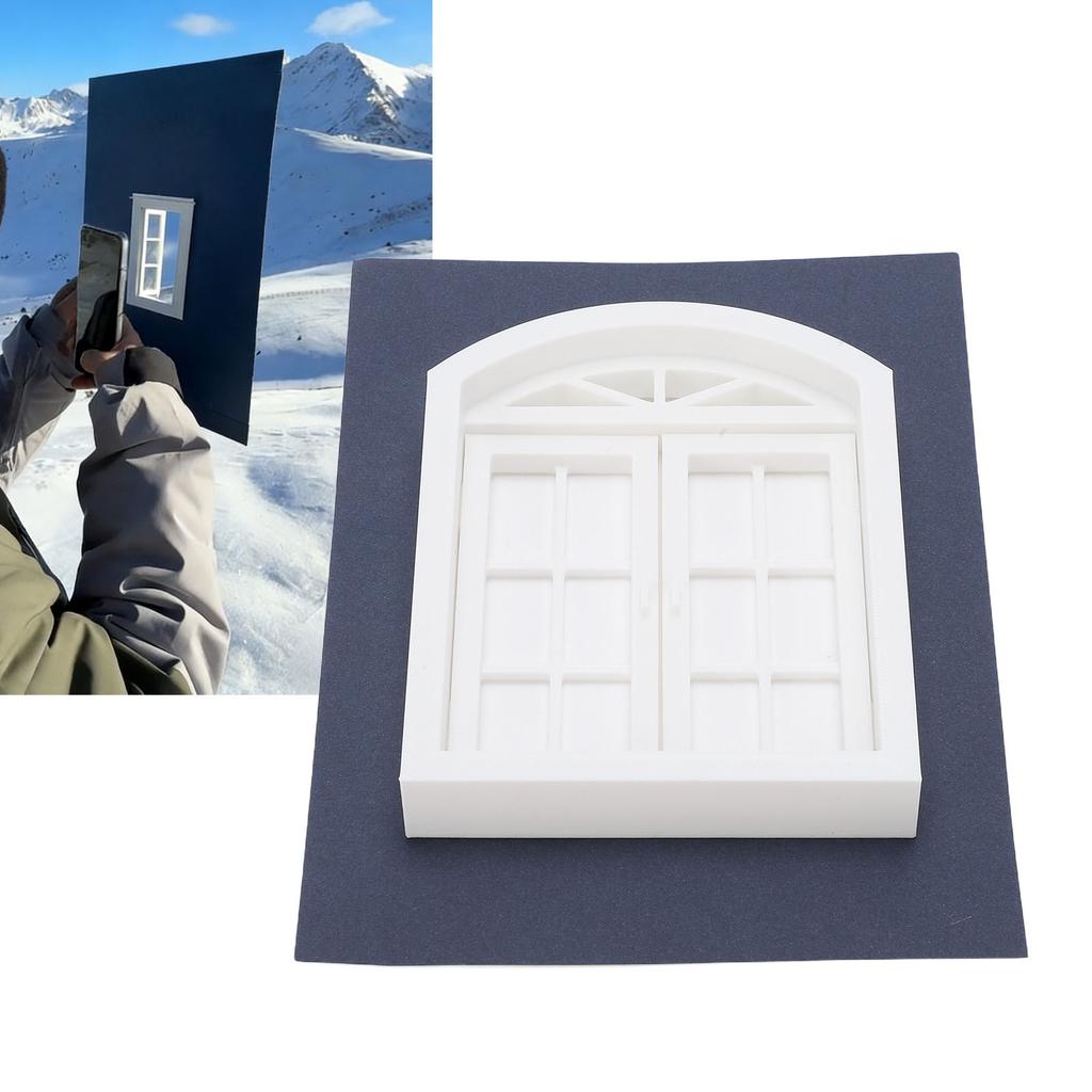 Fensterblick Fotografie Requisiten Kunststoff Fensterrahmen Modell für Reise Party Outdoor Fotografie