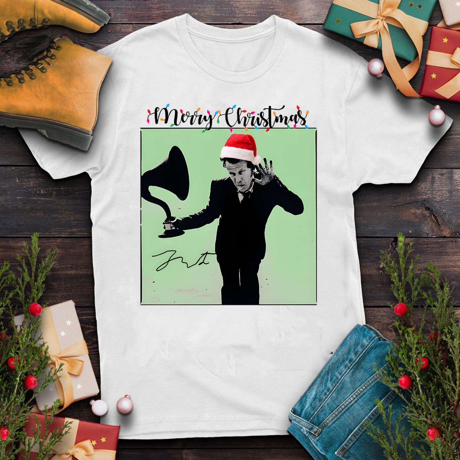 Tom Waits Christmas T Shirt White Size S-5XL Cotton L