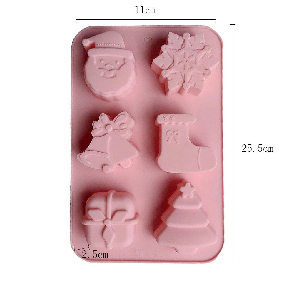 

Многосекционная силиконовая форма для шоколада Санта-Клауса, сделай сам, 3D-форма для мультяшного пряничного человечка, инструмент для изготовления конфет и печенья, подарки ручной работы