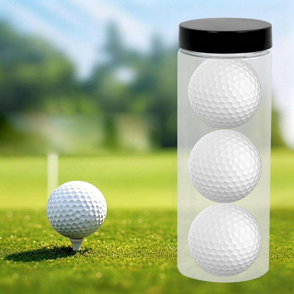 Golf Balls Storage Tube Holder Barrel Clear Compact, Accessory Professional Durability,