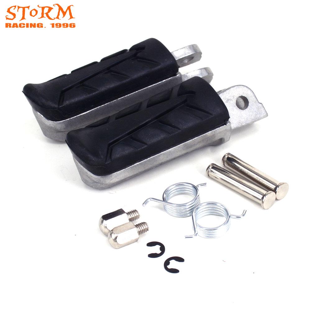 Motorcycle Front Footrest Foot Pegs For HONDA XL CB VT VTR NT CBF CBR NTV VFR 125 250 400 500 600 650 750 800 900 1000 1100