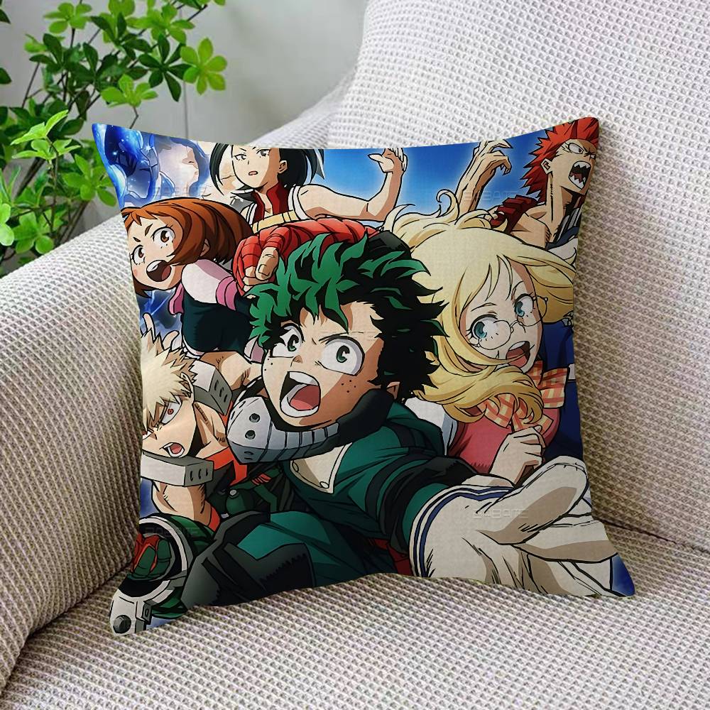 My Hero Academia Cool Cartoon Cushion Cover Pillow Cover Decor Pillowcase Printed Cushion Case for Couch