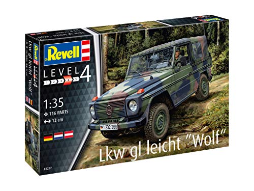 German Revell 1/35 Scale German Army LKW Light Vehicle Wolf Plastic Model 03277