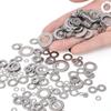 80/180/360/540/720pcs M2 M2.5 M3 M4 M5 M6 M8 M10 Stainless Steel Flat Washer Plain Gaskets Metal Washers Rings for Screw Bolt Assortment Kits