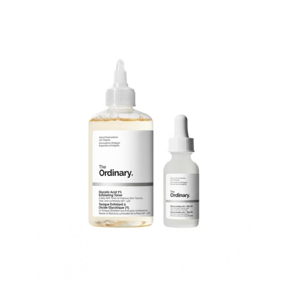 THE ORDINARY Duo Kontrolujące Pory Kwas Glikolowy + Niacynamid