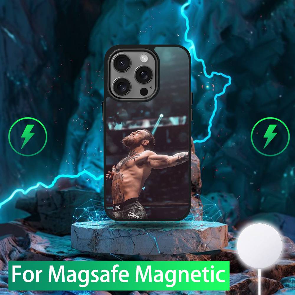 

C-Conor M-McGregor Phone Case For iPhone 16,15,14,13,12,11,Pro,Max,Plus,Mini,SE New Magsafe Magnetic Wireless Charging iPhone13mini
