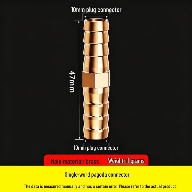 Copper Pagoda Gas Nozzle with Inner Wire Adapter