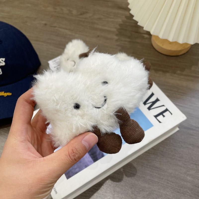 Jc Amuseables Nuage Peluche Porte-clés Pendentif Décoration de Sac à Dos Jouet Cadeau pour Enfants