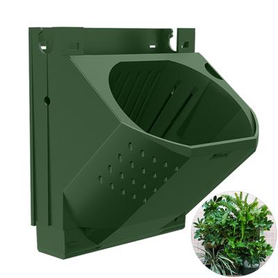 Wandmontierter Blumentopf mit mehreren Löchern für den Garten, Bonsai, Sukkulenten, Pflanzgefäß