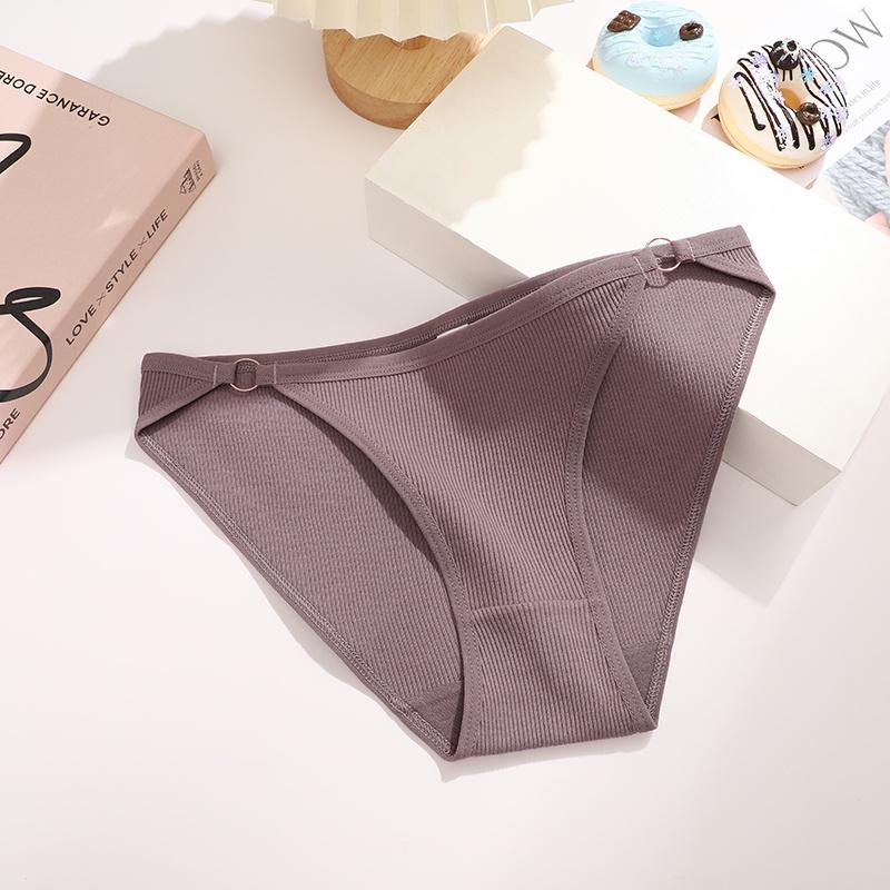 

Хлопковые трусики FINETOO для женщин, дышащее и удобное нижнее белье, однотонное, короткое, с низкой талией, S-XL L хаки