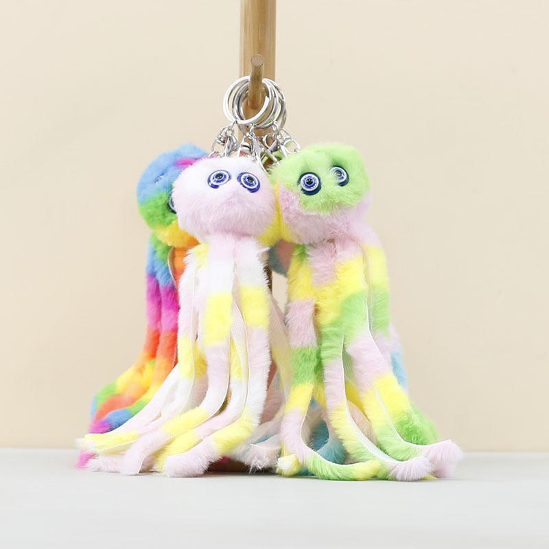Cartoon Octopus Plush Keychain Soft Toy Perfect Backpack Collecting Accessories
