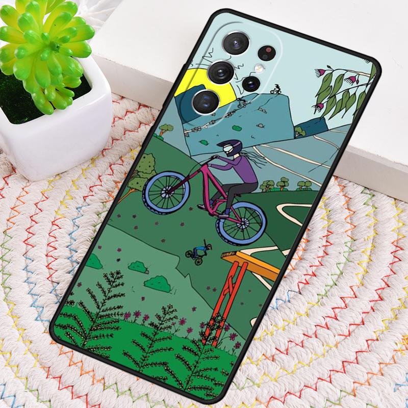 Fietsen Hartslag Fiets Telefoonhoesje voor Samsung Galaxy note 10 pro S26 Ultra S23 S24 FE S25 S21 S22 PLUS schokbestendige Cover