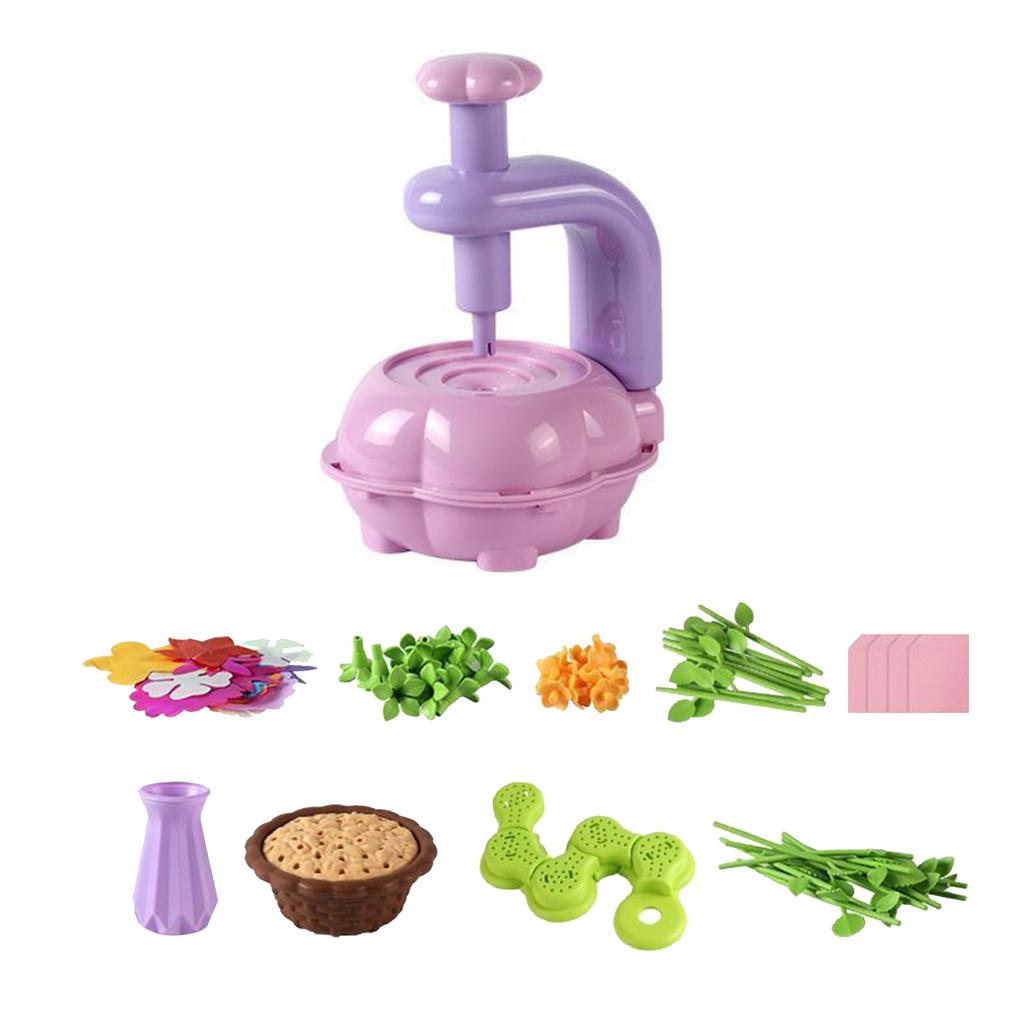 Flower Embossing Machine Children's Creative DIY Handicraft Flower Kit Toy Handmade Simulation Bouquet Making Flower Arrangement