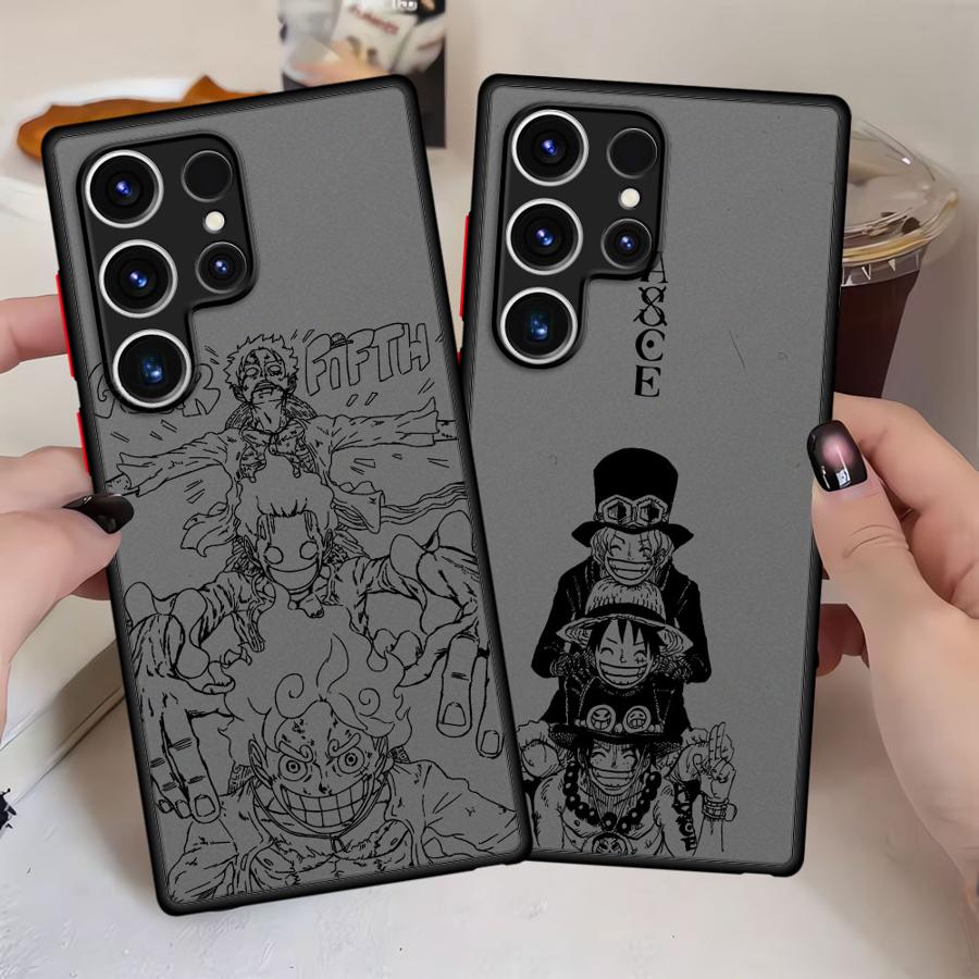 Anime One Piece Funda Back Phone Cover Case for Samsung Galaxy S21 S22 S24 Plus S26 S20 FE S23 FE S25 Ultra Note 20 Ultra 10+