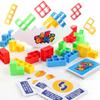 48/32/16Pcs Tetra Tower Balance Stacking Blocks Game Early Learning Educational Toy Gift for Kids Family Games