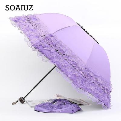 Folding Sunscreen Umbrella Creative Lace Umbrella Sun Umbrella UV Protection Female Rain or Shine