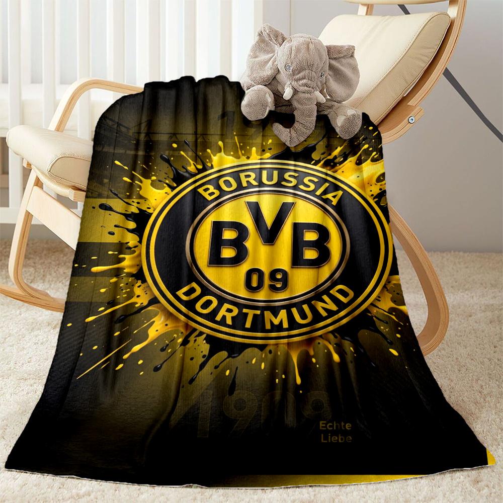 Bvb Borussia Football Fan Blanket Durable Comfort Great For Livingroom Bed Office Four Seasons Multipurpose Warmthful Decor