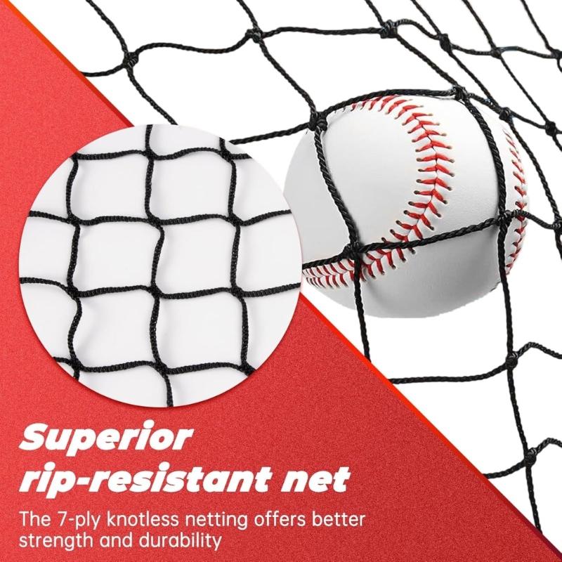 7x7ft Baseball Practice Net Nylon Baseball Replacement Net for Indoor Outdoor Easy Setups Practice Netting Enduring