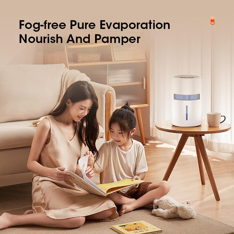 Intelligent 4L Large Capacity Negative Ion Fog Free Air Humidifier Purifies 350ml/H with Low Noise and Diffusion for Fresh Air