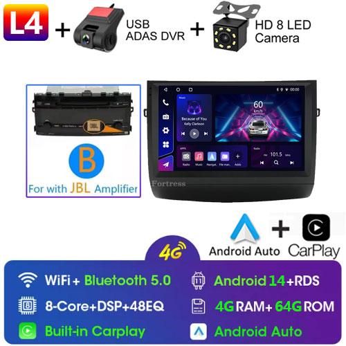 9''Android 14 Car Radio for Toyota Prius 20 2003-2009 GPS Head Unit Car Radio Multimedia Video Player Wifi 8+128G Carplay