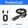 For Playstation 2 HDMI-Compatible Converter Adapter Supports for PS2/PS1 Display Modes for HDTV PC Full HD Cable Adapter