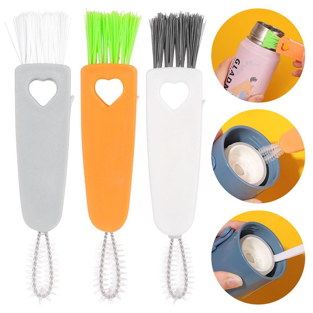 Lunch Box Dust Removal Cleaning Tool Cup Cover Rubber Ring Lid Cleaning Brush Milk Bottle Cleaner