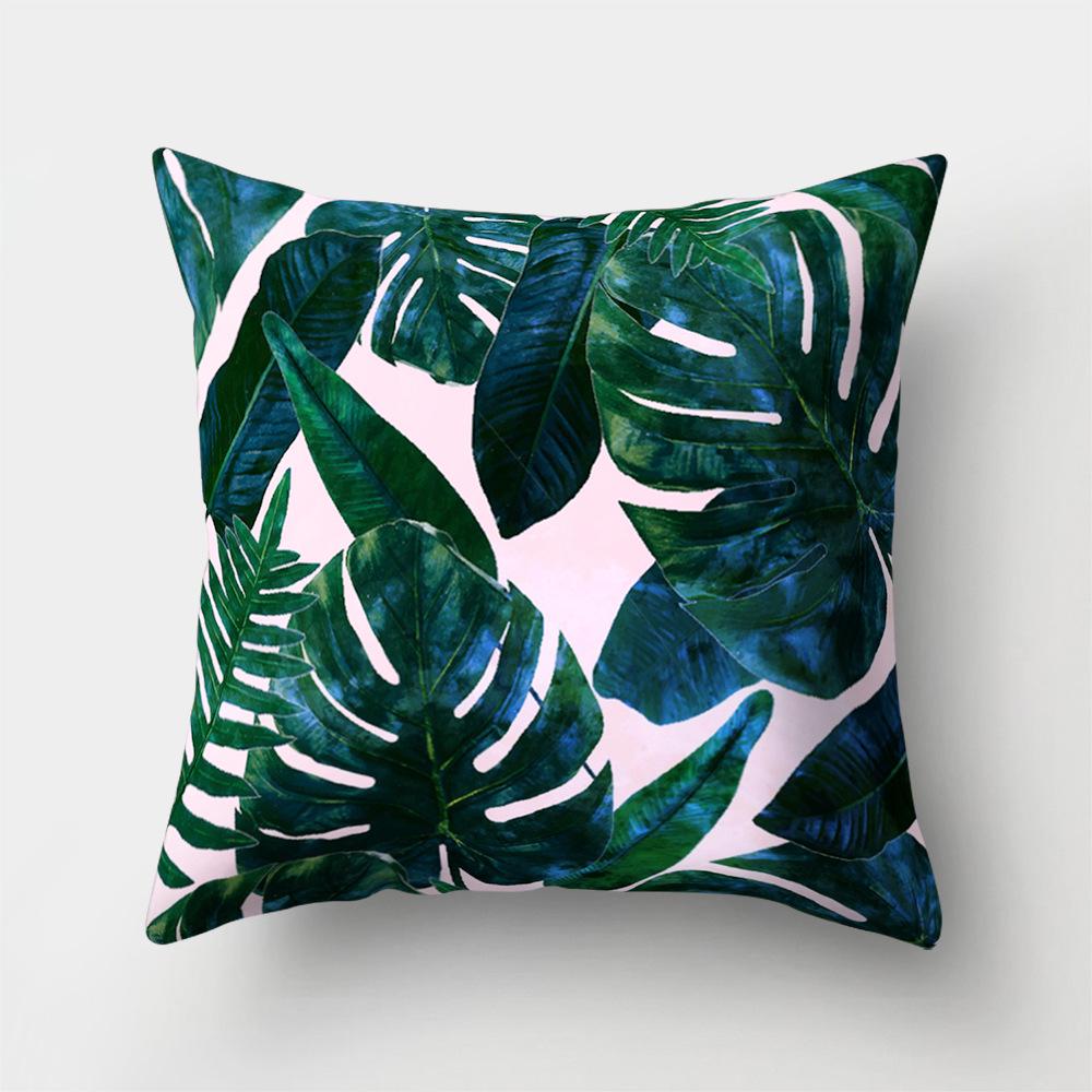 Kreatives Zuhause Laub Sukkulent Kissenbezug Grün Blume Blätter Auto Kissenbezug